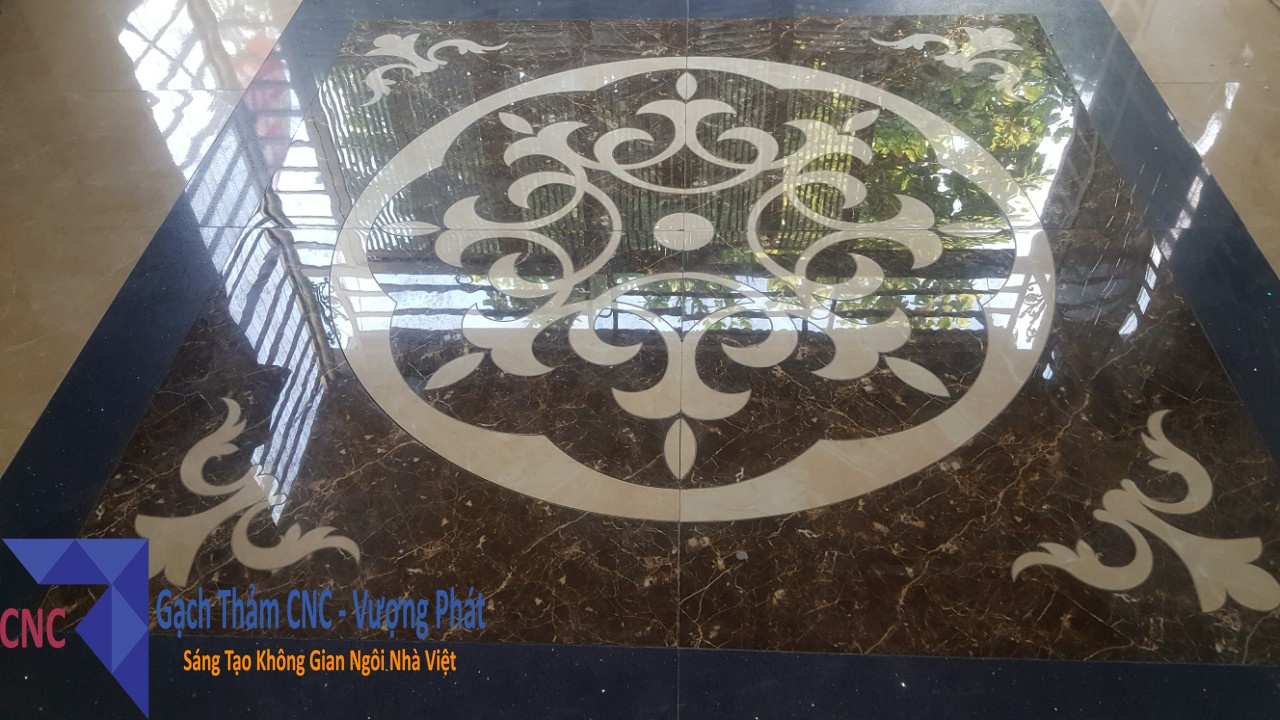 Mẫu gạch thảm trang trí - Cắt gạch CNC Vượng Phát