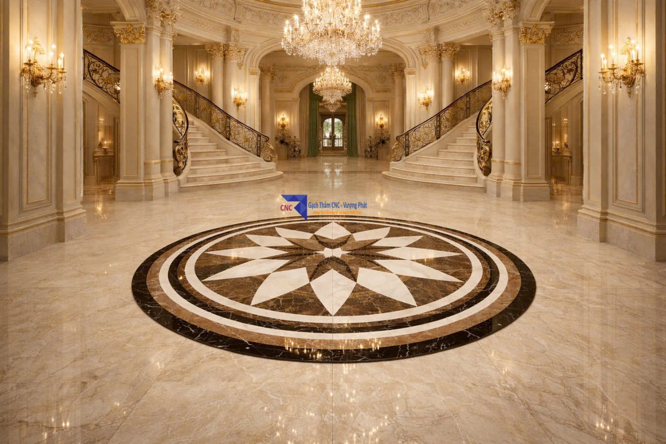 gạch thảm sảnh lớn