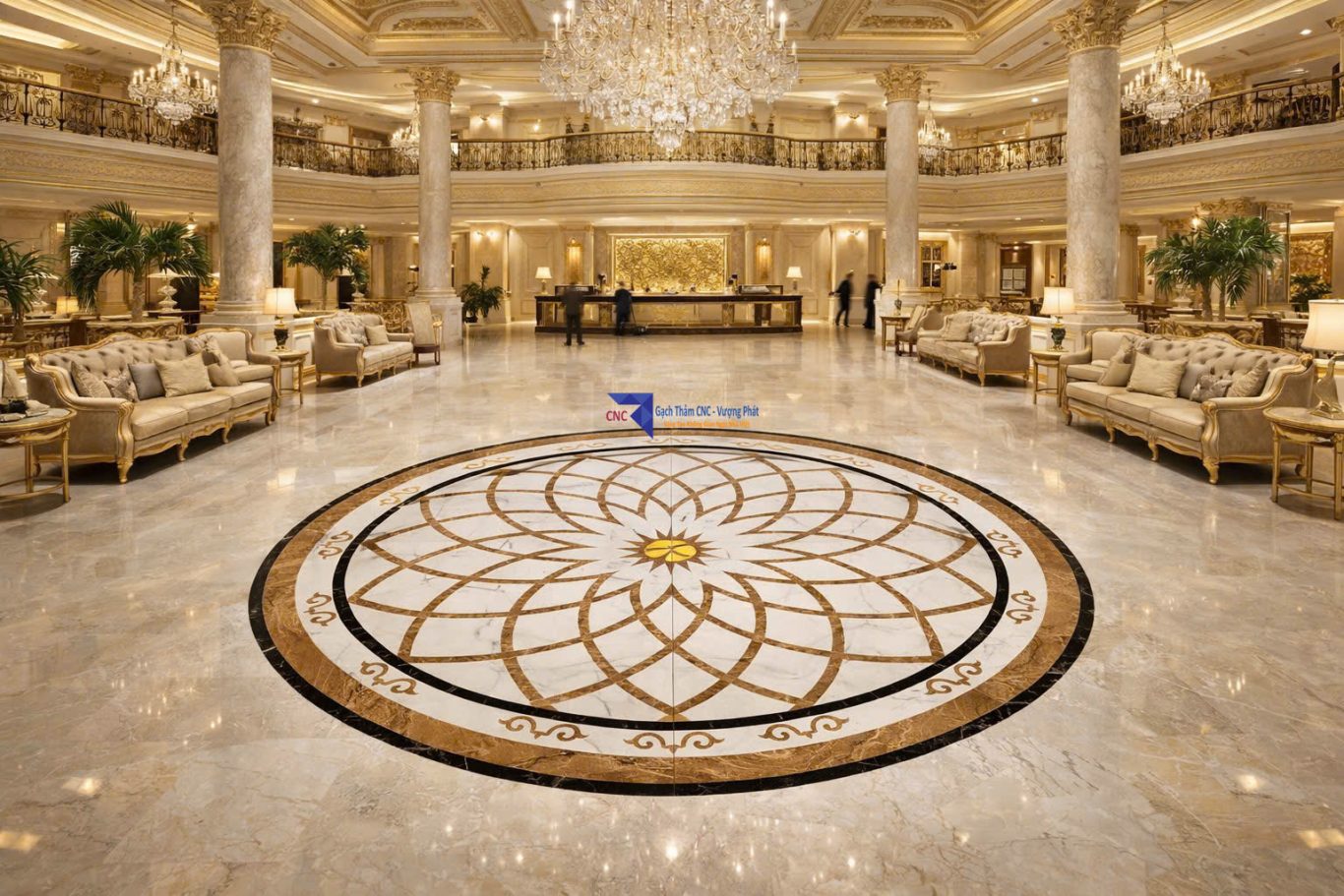 Gạch thảm sảnh khác sạn