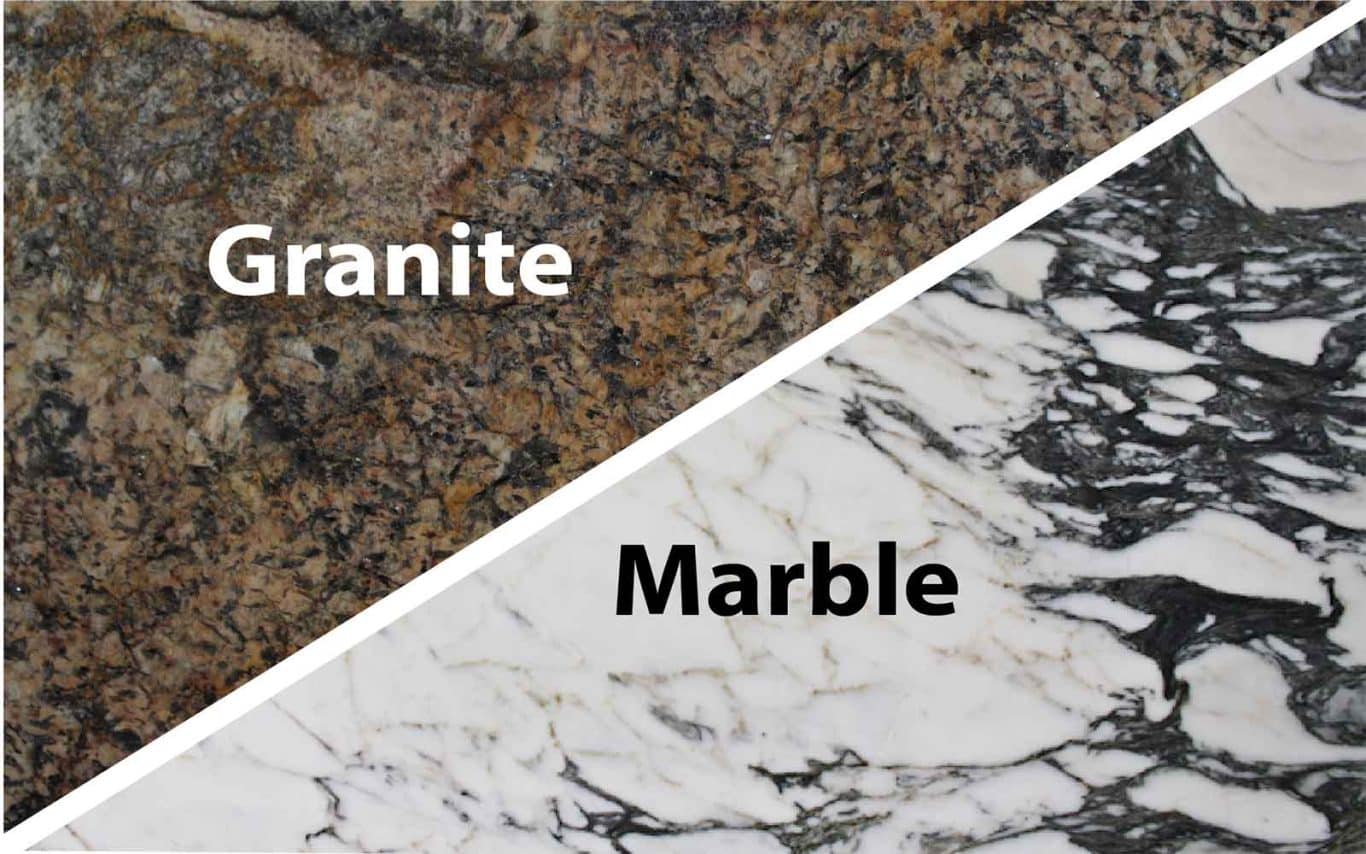 phân biệt đá granite và đá marble